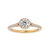 Ava Solitaire Halo Ring