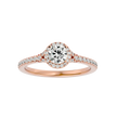 Ava Solitaire Halo Ring