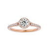 Ava Solitaire Halo Ring