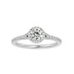 Ava Solitaire Halo Ring