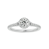 Ava Solitaire Halo Ring