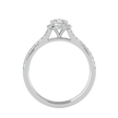 Ava Solitaire Halo Ring