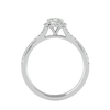 Ava Solitaire Halo Ring