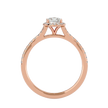 Ava Solitaire Halo Ring