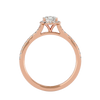 Ava Solitaire Halo Ring