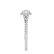 Ava Solitaire Halo Ring