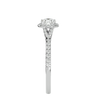 Ava Solitaire Halo Ring
