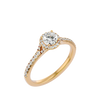 Ava Solitaire Halo Ring