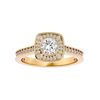 Melrose Solitaire Halo Ring