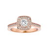 Melrose Solitaire Halo Ring