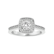 Melrose Solitaire Halo Ring