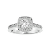 Melrose Solitaire Halo Ring