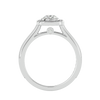 Melrose Solitaire Halo Ring