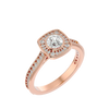 Melrose Solitaire Halo Ring