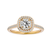 Aura Solitaire Halo Ring