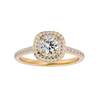 Aura Solitaire Halo Ring
