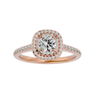 Aura Solitaire Halo Ring