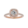 Aura Solitaire Halo Ring