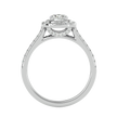 Aura Solitaire Halo Ring