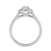 Aura Solitaire Halo Ring