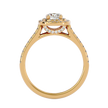 Aura Solitaire Halo Ring