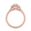 Aura Solitaire Halo Ring
