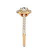 Aura Solitaire Halo Ring