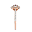 Aura Solitaire Halo Ring