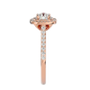Aura Solitaire Halo Ring