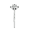 Aura Solitaire Halo Ring