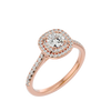 Aura Solitaire Halo Ring