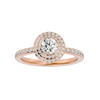 Crestora Solitaire Halo Ring