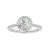 Crestora Solitaire Halo Ring