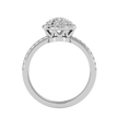 Crestora Solitaire Halo Ring