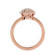 Crestora Solitaire Halo Ring