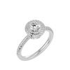Crestora Solitaire Halo Ring