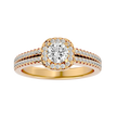 Mirela Solitaire Halo Ring
