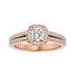 Mirela Solitaire Halo Ring