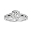 Mirela Solitaire Halo Ring