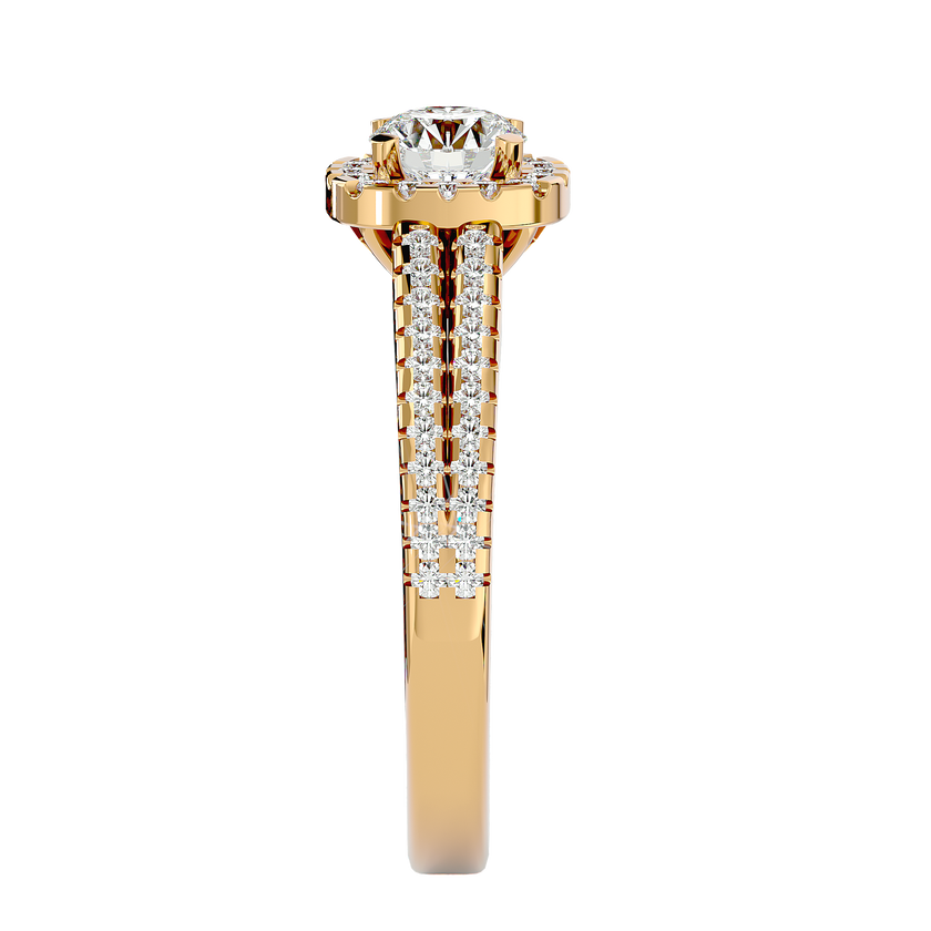 Mirela Solitaire Halo Ring