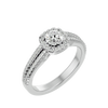 Mirela Solitaire Halo Ring
