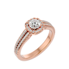 Mirela Solitaire Halo Ring