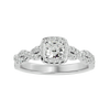 Eva Solitaire Halo Ring