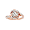 Malaha Solitaire Halo Ring