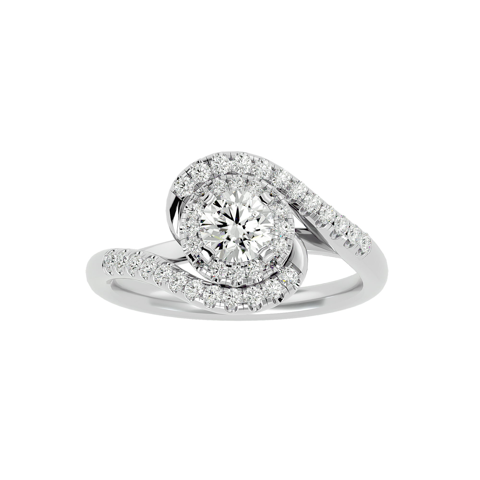 Malaha Solitaire Halo Ring