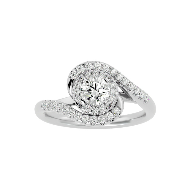 Malaha Solitaire Halo Ring
