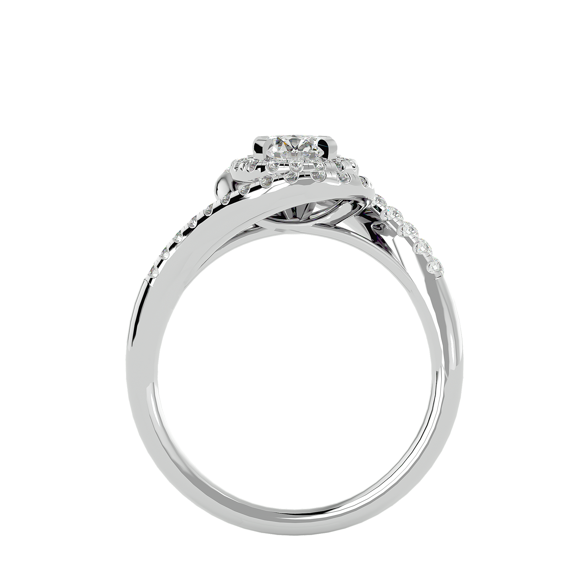 Malaha Solitaire Halo Ring