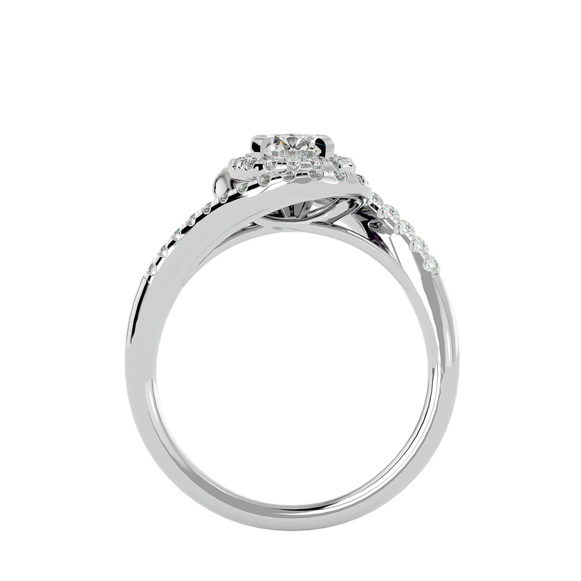 Malaha Solitaire Halo Ring