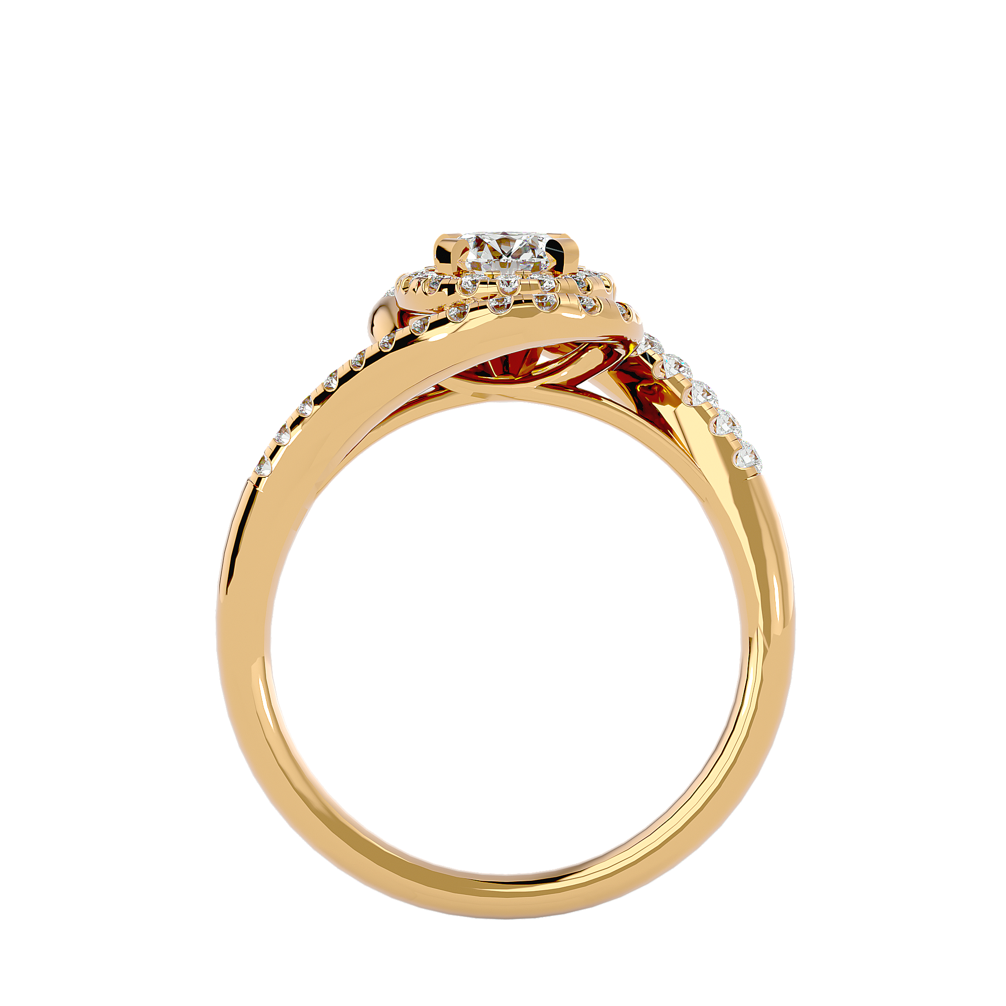 Malaha Solitaire Halo Ring