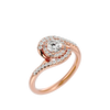 Malaha Solitaire Halo Ring
